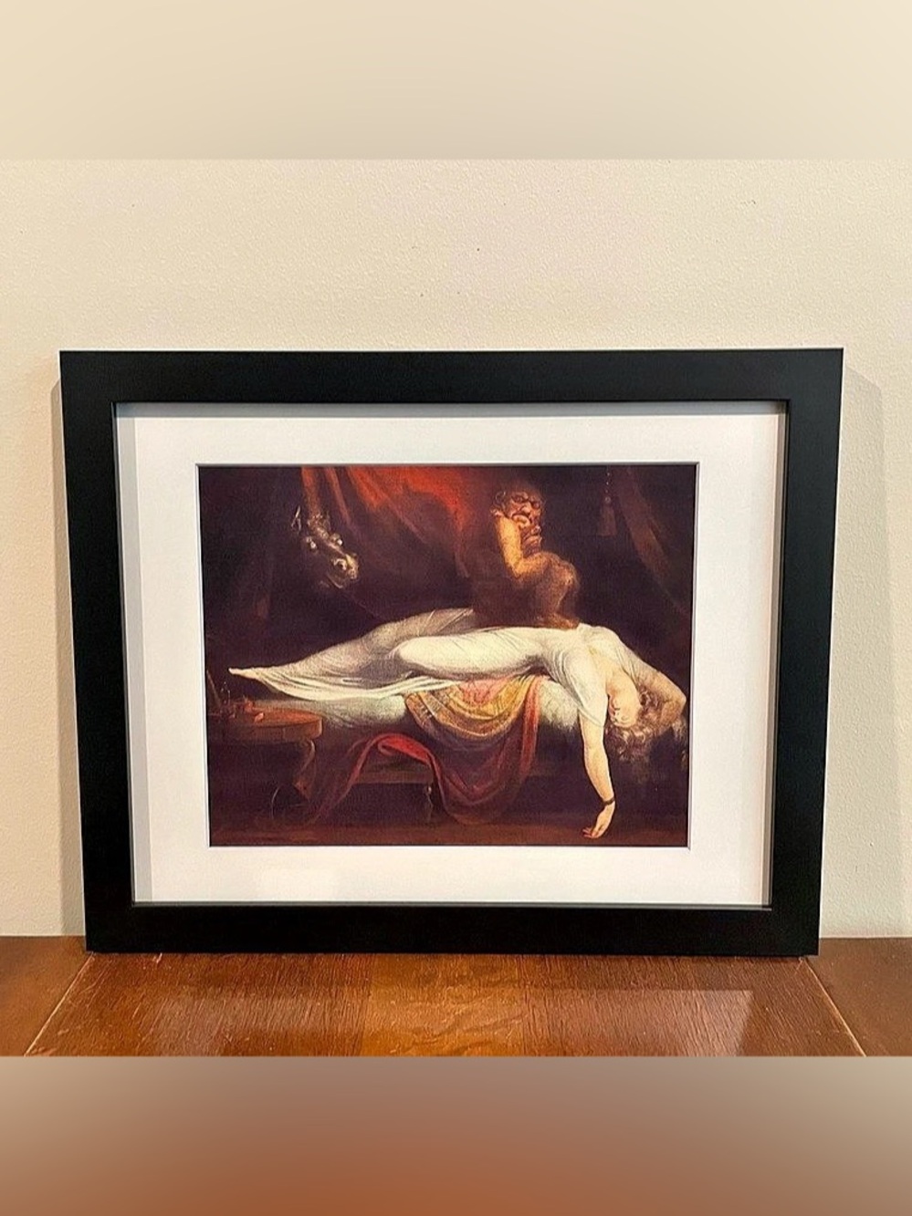The Nightmare Framed Print Henry Fuseli 1781 Halloween Art 15x12 Witch Incubus